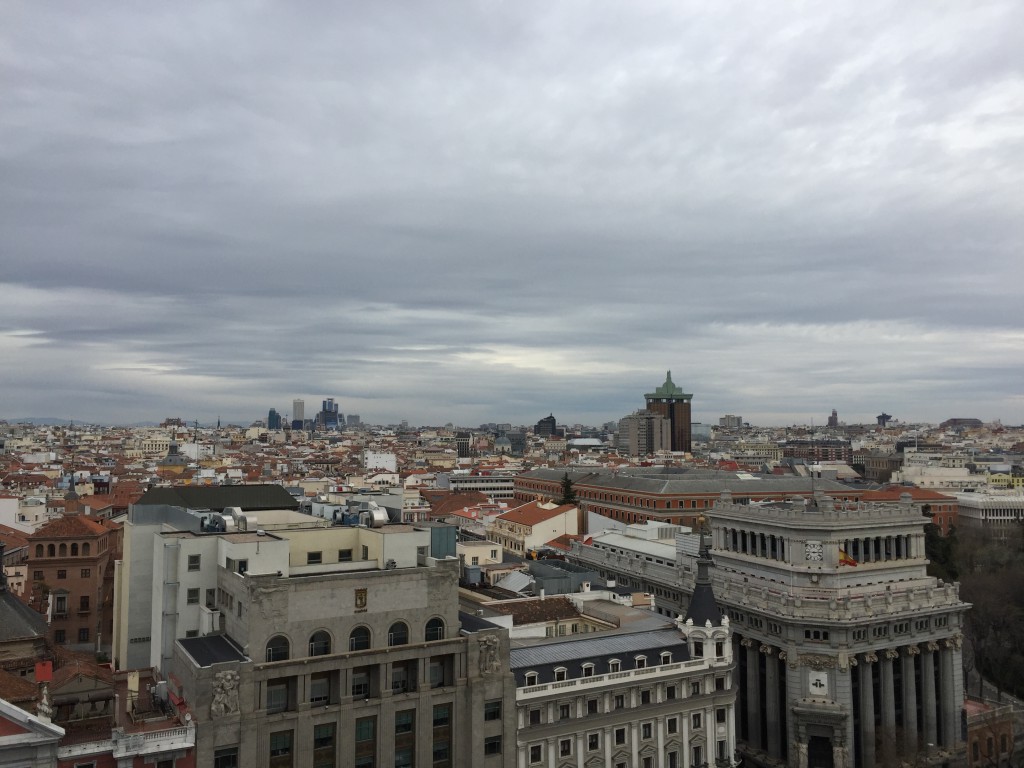Ausblick von der Dachterrasse des Circulo des Bellas Artes
