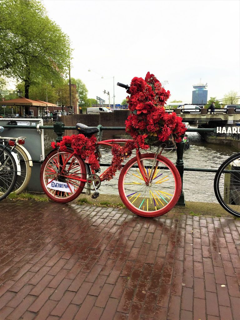 amsterdam gracht flowerbike rot