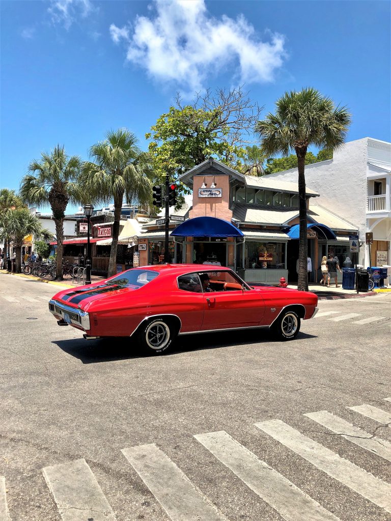 key west streets muscle car