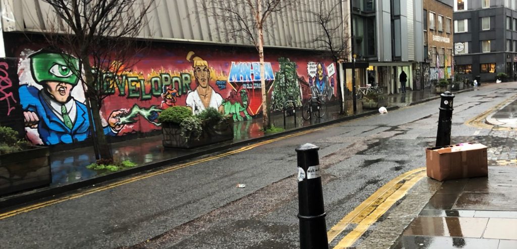 london shoreditch streets 2020 rain